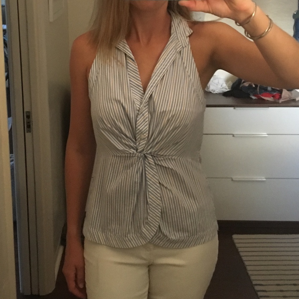 BCBG striped blouse